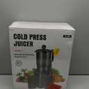 Juicer Machines with 5.8" Large Chute, 2-in-1 Cold Press Juicer for Whole Vegetables Fruits 400W, Masticating juicer Easy to Clean Juice Extractor Machine for Making Nut Mike, Juice, Premium Gray