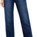 KDF Women's Cropped Straight Leg Jeans - High Waisted Jeans for Women 7/8 Length Denim Pants with Crop Hem (4, #0923_deep Blue)