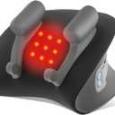 Neck Massager Pillow with Heat, Shiatsu Back and Shoulder Massage with Deep Tissue Kneading, Portable Cervical Traction Device for Full Body Muscle Pain Relief, Gift for Women Men Christmas (Black)