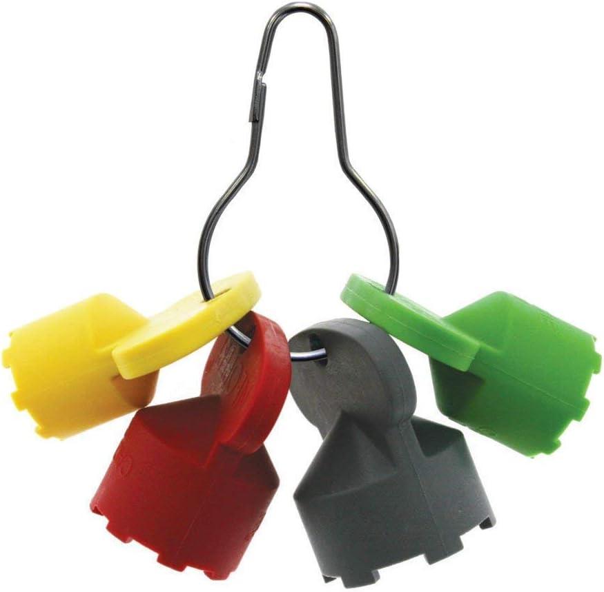 Neoperl 1191705 Cache STD JR TT Tom Thumb TJ Water Aerator Key Wrench | 4 Durable Keys for Hidden Aerators (Four Color)