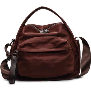 Women's Elegant Solid Color Shoulder Bag Fashionable Zipper Crossbody Bags Soft Top Handle Handbag Purse