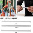 6 Piece Pipe Tool Set, Ratchet Pipe Bender, Copper Pipe Cutter, Flaring Tool HVAC, Ideal for HVAC, DIY, and Automotive Repair