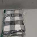 Hiasan Buffalo Plaid Tablecloth Waterproof, 2 Pack, 54 x 80 inch - Black and White Checkered Table Cloth Rectangle for Outdoor Picnic/Party/Dining