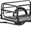 VEVOR Bike Cargo Trailer, 160 lbs Load Capacity, Heavy-Duty Bicycle Wagon Cart, Foldable Compact Storage & Quick Release with Universal Hitch, 16" Wheels, Safe Reflectors, Fits 22"-28" Bike Wheels