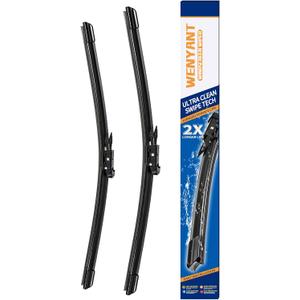 23"/26" Windshield Wipers Compatible with Toyota 2008-2020 Sequoia 2007-2020 Tundra Front Wiper Blades for My Car Original Equipment Automotive Replacement (Set of 2)