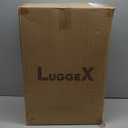 LUGGEX Carry On Luggage Sets 3 Piece, PC Expandable Hardshell Luggage with Spinner Wheels, Brown Black