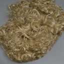fun shack Blonde Bob Curly Wig, Platinum Short Curly Hair Wig for Women, Perfect for Parties and Events, One Size