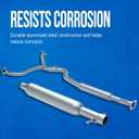 Walker 56218 Direct Fit Exhaust Resonator and Pipe Assembly for Honda CR-V