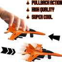 ArtCreativity Diecast Fighter Jet Toys, Set of 4, 4.5 inches Military Airplane for Kids with Pullback Action, Colorful Air Force Toys, Birthday Gift, Army Party Favors, Cake Topper, Room Decorations