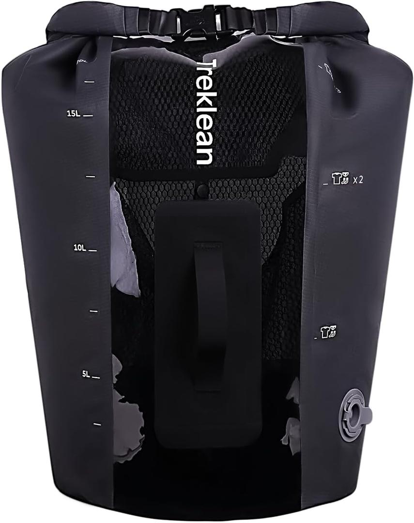 Wash Bag Travel Washing Machine,Portable Manual Mini Washing Machine for Apartamentos Camping Travel Hand Wash Laundry(Black)