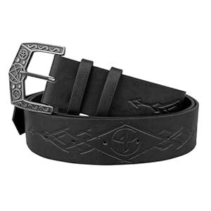 JAOYU Renaissance Leather Belt for Men Women Viking Medieval Belt Cosplay Belt Knight Accessories Women