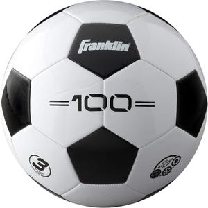 Franklin Sports Soccer Balls - Youth & Adult - Sizes 3 - Single & Bulk Packs - Black & White