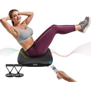 AXV Vibration Plate Exercise Machine Whole Body Workout Vibrate Fitness Platform Lymphatic Drainage Machine for Weight Loss Shaping Toning Wellness Home Gyms Workout