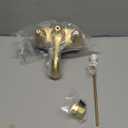 Kingston Brass KS3607PL 4 in. Centerset Bathroom Faucet, Brushed Brass