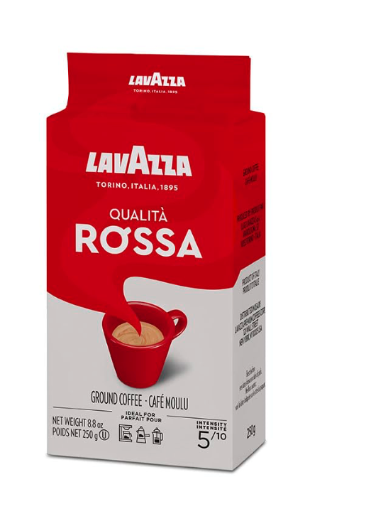 LAVAZZA Qualita Rossa Brick Coffee, 8.8 OZ, Set of 2, Best Before 30/09/2025 LAVAZZA Qualita Rossa Brick Coffee, 8.8 OZ, Set of 2, Best Before 30/09/2025