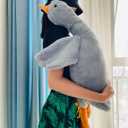 Tanha Goose Plush, Goose Stuffed Animal, Grey Stuffed Goose, Soft and Cute Duck Plush Gift for Kids and Adults35 inch, 90cm