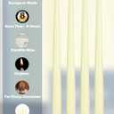Hyoola Tall Taper Candles - 10 Inch Ivory Dripless, Unscented Dinner, Paraffin Wax with Cotton Wicks - 8 Hour Burn Time (Pack of 12)