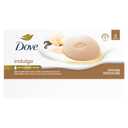 Dove Indulge Soap Bar 6 Bars Warm Vanilla + Sweet Cream for Hydrated & Soft Skin 3.75 oz