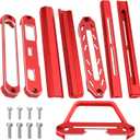ShareGoo Metal Transmitter Screen Protector Frame Holder & Base Bracket Protective Compatible with Flysky Noble NB4 Transmitter Remote Control (Red)