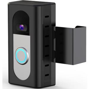 KIMILAR Anti-Theft Video Doorbell Mount Compatible with Ring/Blink Wireless Video Doorbell, Adjustable Mounting Bracket Accessories for Houses, Apartments, Businesses, Not for Security Door (Black)