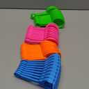 40 Pcs 5.5 Inch Mini Beach Sand Shovels Colorful Plastic Rake Sand Shovel Sifter Beach Toys for Teens Boys Girls Party Backyard Garden Shoveling Sand and Snow, 4 Styles