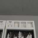 Wooden Christmas Advent Calendar Book with Timer, 6 Hours On and 18 Hours OffChristmas 24 Drawer Countdown with Reindeer Snow Forest Scene, 16.5in 2AAA Battery Powered Functional Gift Storage for Kid