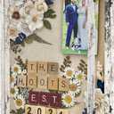 GraduatePro Shadow Box Frame 16x20 Display Case with Linen Back, Plexiglass Window Door with Hinge, Picture Frame Wedding Bouquet Memorabilia Medals Photos Memory Box for Keepsakes Rustic White (16"x20" (40.6x50.8 cm))