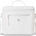 Insulated Lunch Box Bag Women Girls - Waterproof Leakproof Lightweight Reusable Cooler for School Work Picnic - Back to School (Standard, Beige)