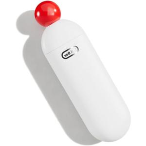 Slim Flat Pill Box, Thin Pill Organizer, Small Daily Vitamin Case, Cute Travel Trinket Organizer, Cute Pill Case 3 Compartments (White)