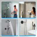 T2901BL Shower Handle Compatible with Moen Gibson Posi-Temp Valve Trim Kit, Matte Black Shower Compatible with Moen Gibson Posi-Temp Shower/Tub 2510/2520/2570/2590 Pressure balanced Valves