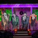 JOYIN 4 Pcs 19.6 Hanging Witch Halloween Decorations Outdoor Indoor Flying Haunted House Scary Decor for Lawn Garden Yard