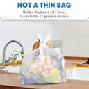 LainNeala Plastic Bags, 300 Count T Shirt Bags, Plastic Bags With Handles For Shopping, White Plastic Grocery Bag For Small Business (11"x 6"x 21"), Recyclable