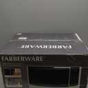 Farberware 0.9 Cu. Ft. Countertop Microwave Oven  900W Power, Auto Cook Settings, Defrost, and Safety Lock  White