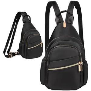 Xsecnua Small Crossbody Sling Bag for Women, Mini Backpack Sling Backpack Convertible, Chest Bag for Hiking Daypack