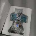 StealStreet Blue Dragon Holding Shield on Rock Collectible Figurine Statue Decor