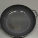 SENSARTE Nonstick Frying Pan Skillet with Lid, Omelet Pan with Cover, Healthy Cooking Chef's Pan, Kitchen Non Stick Pan, Free of Intentionally Added PFOA (11inch + Glass Lid) (Gray Granite)