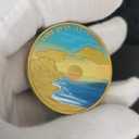 Serenity Shoreline Sunrise Sobriety Chip One Day at A Time AA Medallion (Pack of 10)