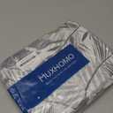 MUXHOMO Duvet Cover King Size, Reversible Floral Black & Grey Duvet Cover Set with Zipper Closure, 3 Pieces Botanical Patterns Soft Microfiber Bedding Set (90"x104", 2 Pillow Cases 20"×36") US