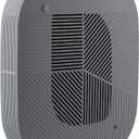 KOMMA Lov Air Purifier for Bedroom, 3.1 inch Slim Wall mount & Stylish Standing type, Hepa Filter Air Cleaner, Remove Fine Dust, Smoke. (LightCharcoal)