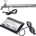 codree Water Pipe Heat Blanket - 38.5" x 6" Water Pipe Heat Tape - Aluminum Foil Freeze Protection Heating Cable for Metal & Plastic Pipes, 110V, Max Temperature 60