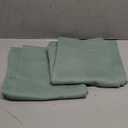 BGment Light Sage Blackout Curtains 40 Inches Length for Bedroom Kitchen - Rod Pocket Thermal Insulated Drapes for Short Window Cafe Decorative Privacy, 42 x 40 Inch, 2 Panels