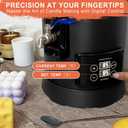 Leerie 12Lbs Digital Wax Melter for Candle Making - D6 Candle Wax Melting Pot with Accurate Temperature Control & Heating Core Brass Spout for DIY Home Business Candle Maker