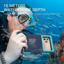 Waterproof Snorkeling Phone Case, Underwater Phone Case for iPhone 17/16/15/14/13 Pro Max Plus,Galaxy S10-S25 Plus/Ultra, A21-A56 [50ft/15m] Photo&Video Cover for iPhone Samsung