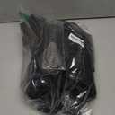 BTTN Black Fabric Shower Curtain - Linen Textured Heavy Duty Cloth Shower Curtain Set with 12 Plastic Hooks, Rust Resistant, Machine Washable, Simple Hotel Spa Luxury Bath Curtains for Bathroom, 72x72