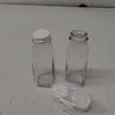 The Dairy Shoppe Glass Milk Bottle, Heavy Glass with Lid, Creamery Style (2, Pint)