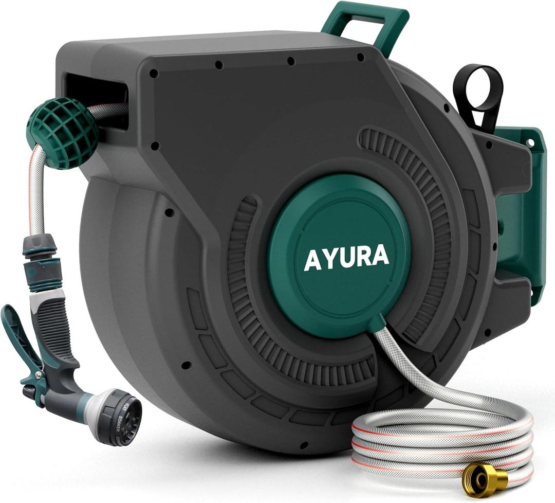 AYURA Garden Hose Reels 130 ft x 5/8 inch for Outside