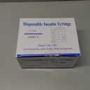 31G 0.5cc 1/4 Inch (6mm) Syringe with Needle, Individually Wrapped, Pack of 100