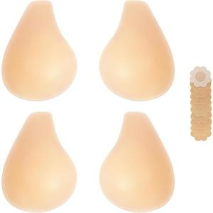 Bontierie 2025 Added Lift Seamless Nipple Covers Ultra-Thin Push up Sticky Pasties Women Adhesive Bras