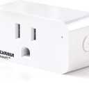 Sylvania WiFi Smart Plug, Voice Control, Compatible with Alexa and Google Home, Timer, On/Off, White - 4 Pack (75703)