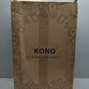 Kono Expandable 28 Inch Large Checked Luggage: ABS+PC Hardside Trolley Travel Case - Hard Shell Suitcase with TSA Lock, Cream - Brown
